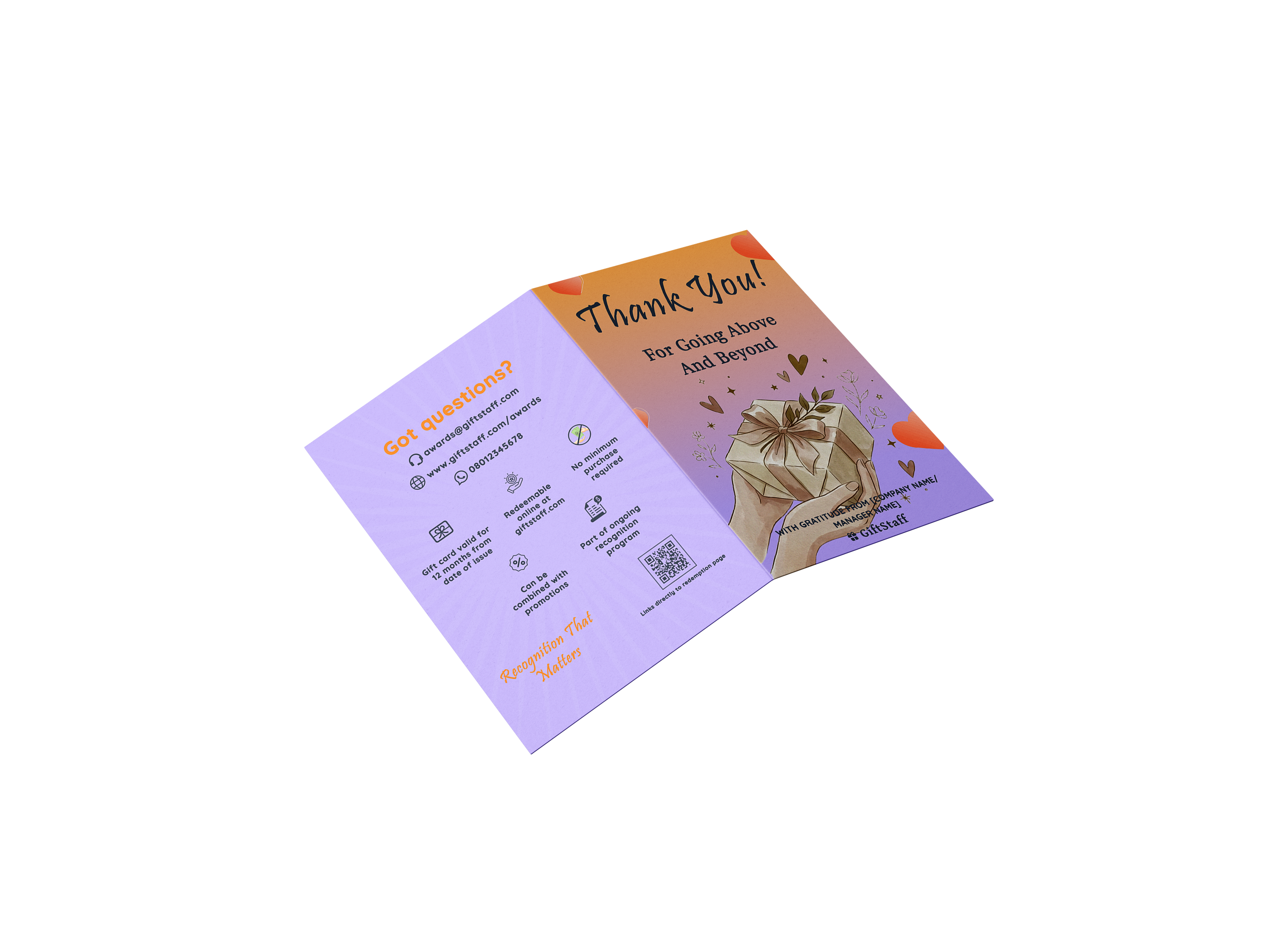 Happy International Women's Day 💜 card mockup 2