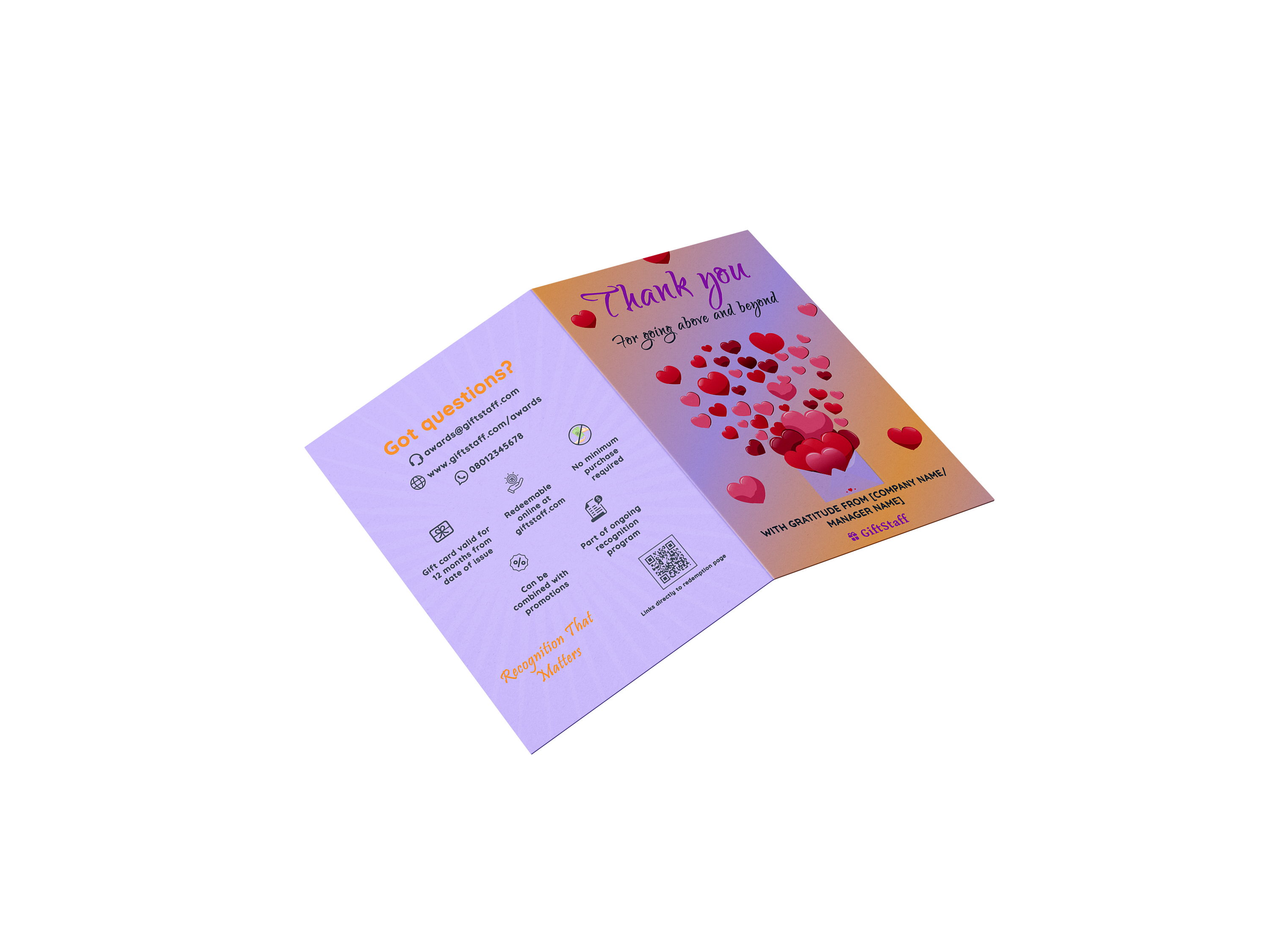 Happy International Women's Day 💜 card mockup 3